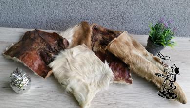 Rinder - Kopfhaut Platten mit Fell 1 Stück