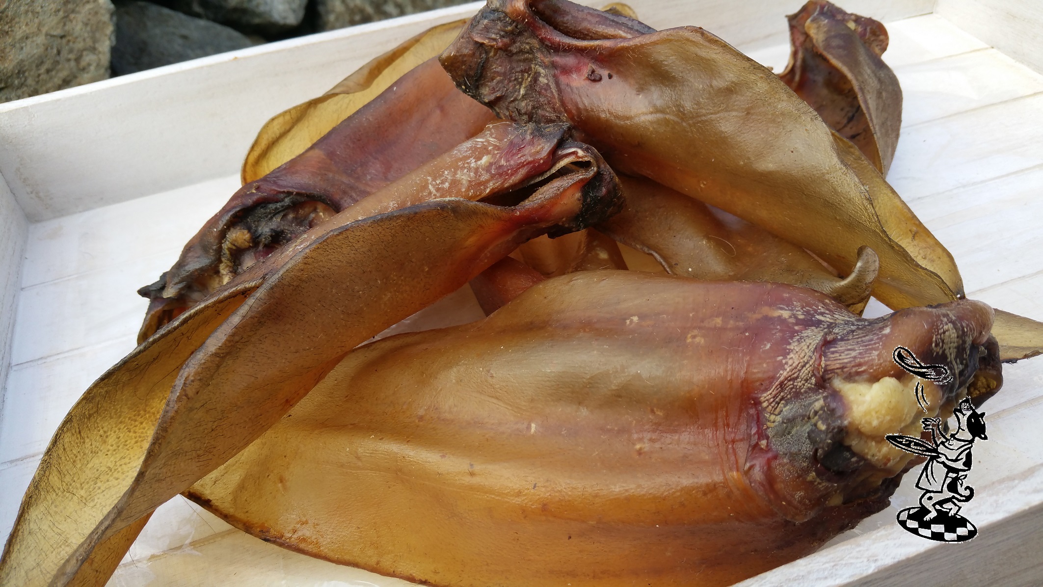 HundeSnack Online Shop Rinder Ohren mit kleiner Muschel 10 Stück